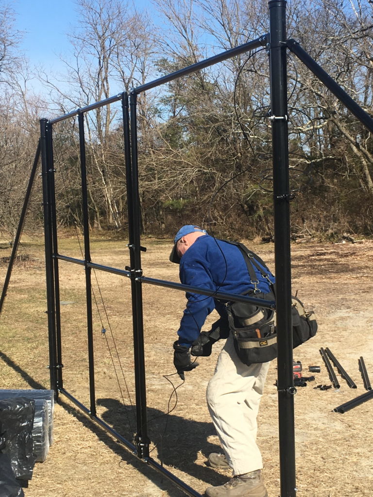 Deer fence at farm
