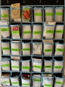 Seed packets at the See Exchange at the Nature Center Library